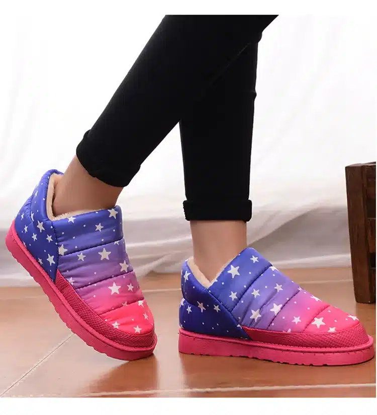 2017 women snow boots waterproof calzado mujer winter sapato feminino women's ankle boots warm outdoor shoes mixed colors 4