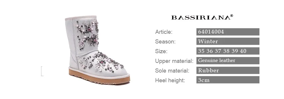 BASSIRIANA New 2017 Black White Ankle Boots For Women Metal Decoration Fashion ladies Sexy Boots Winter Shoes Platform Boots 5