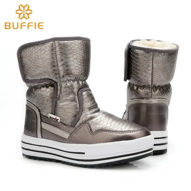 Winter Women Boots include mixed natural wool thermal boots lady shoes boys and girls waterproof snow boots shoes free shipping 17