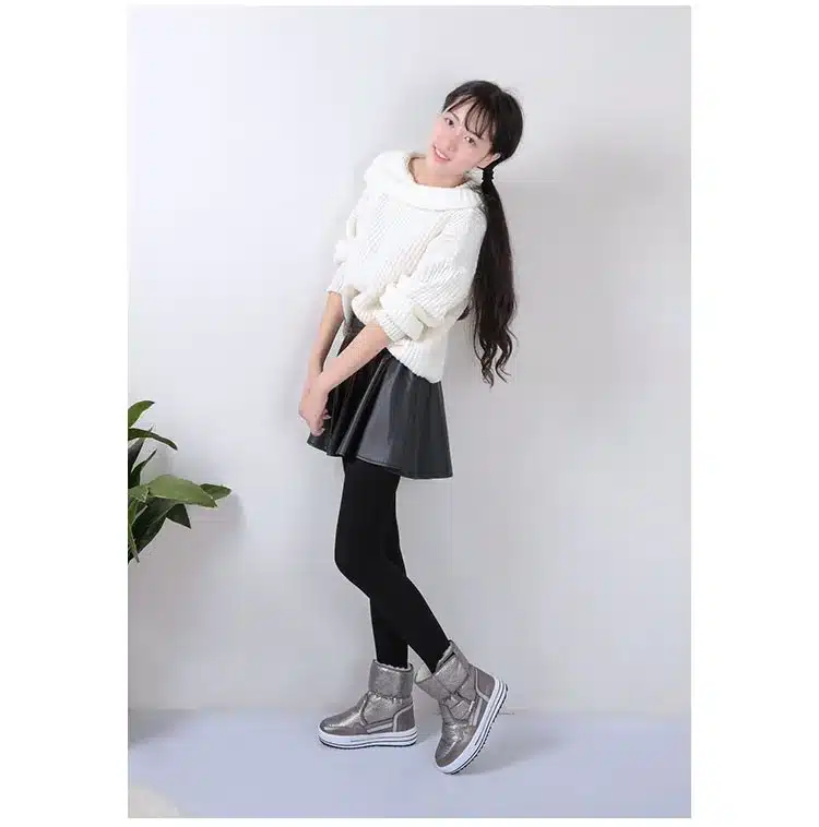 Winter Women Boots include mixed natural wool thermal boots lady shoes boys and girls waterproof snow boots shoes free shipping 21