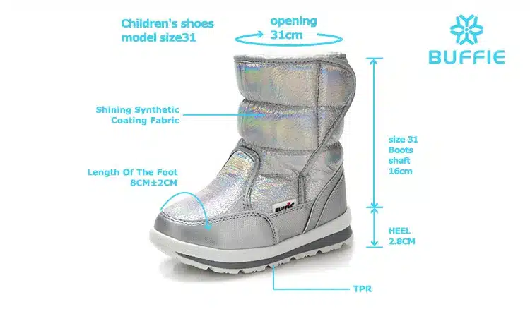 New Winter fashion women boots mixed natural wool female warm boots waterproof thick fur size 27 to 41 silver lady snow boots 10