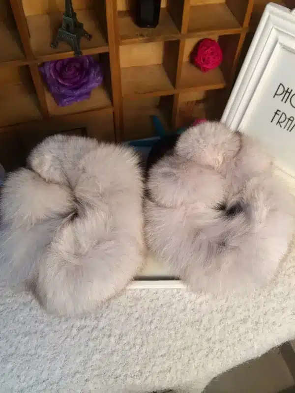 2017 New Fashion Fox Fur Womens Flats Boots Snow Boots Thick Bottom Big Size 35-44 Genuine Leather Female Winter Boot Shoes XP15 26
