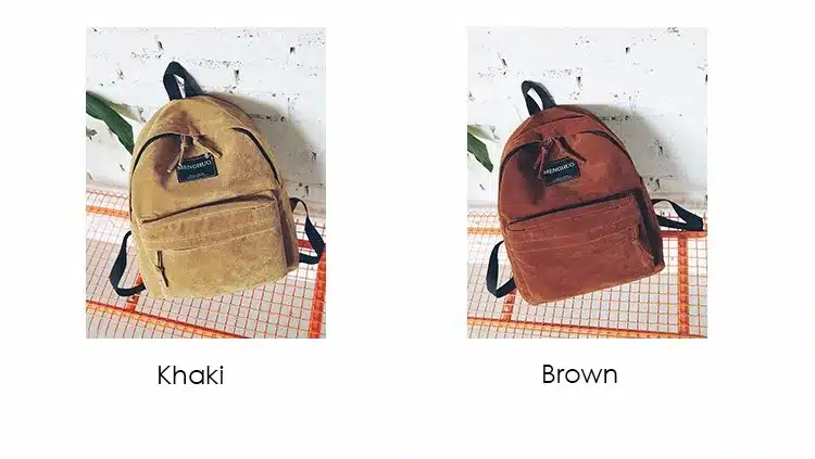 Women Backpack Preppy Suede Backpacks Girls School Bags Vintage Backpack Travel Bag Female Backpack Burgundy Gray Black Mochila 17