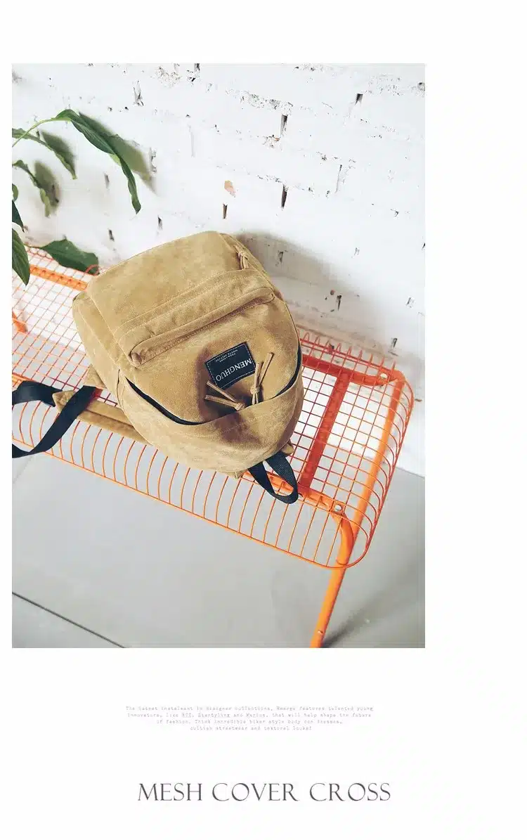Women Backpack Preppy Suede Backpacks Girls School Bags Vintage Backpack Travel Bag Female Backpack Burgundy Gray Black Mochila 23