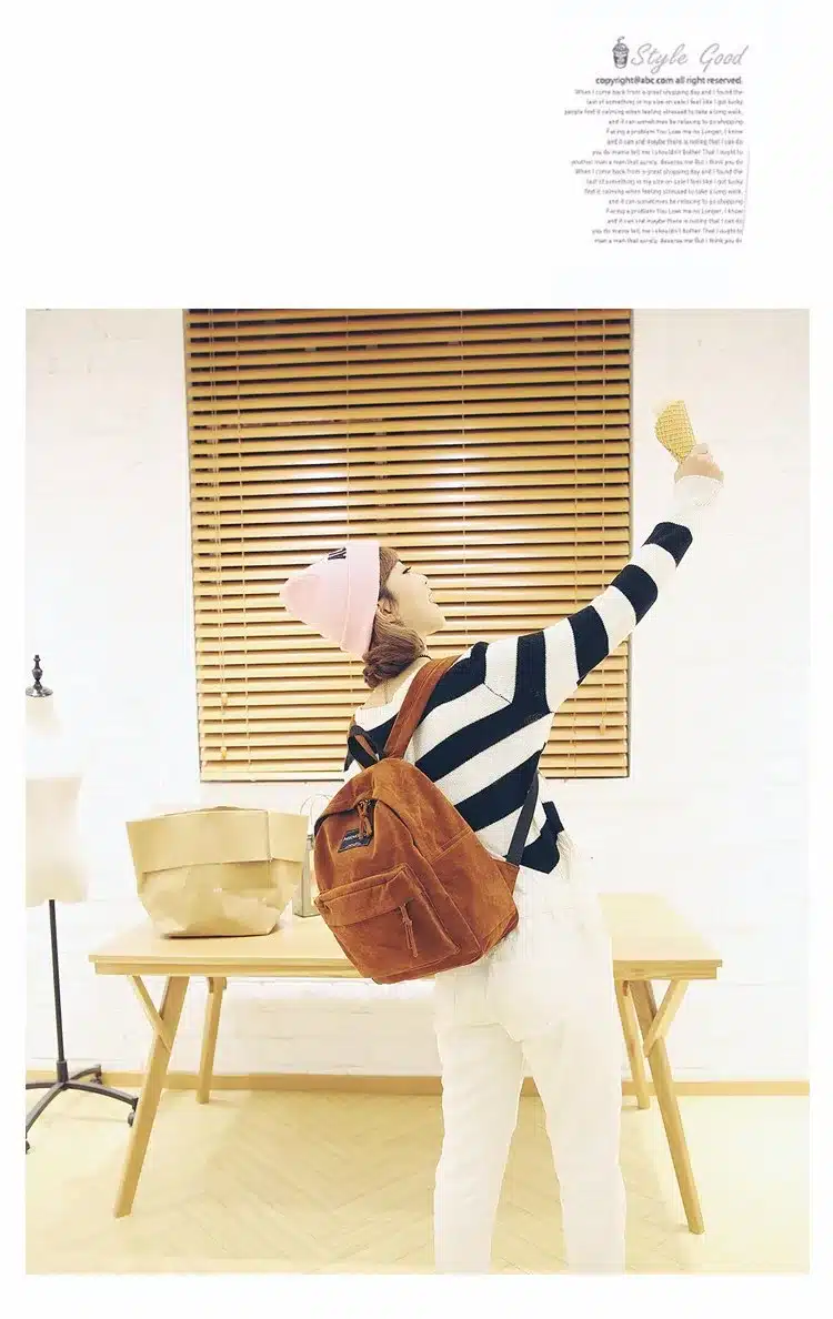 Women Backpack Preppy Suede Backpacks Girls School Bags Vintage Backpack Travel Bag Female Backpack Burgundy Gray Black Mochila 46