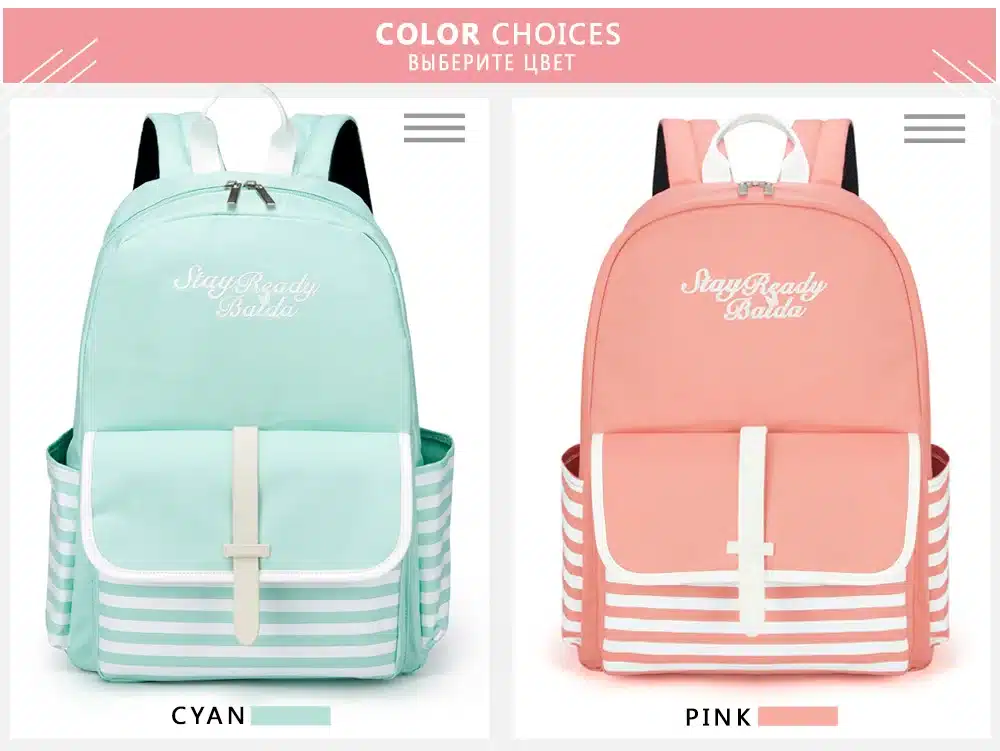 Fashion School Japan and Korean Preppy Style Rucksack Girls Fresh Style Shoulders Bag High Quality Cute Backpack For Teenager 11