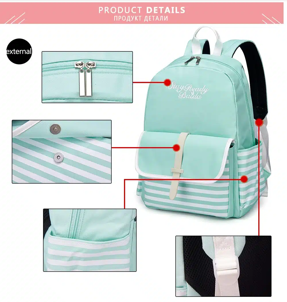Fashion School Japan and Korean Preppy Style Rucksack Girls Fresh Style Shoulders Bag High Quality Cute Backpack For Teenager 13