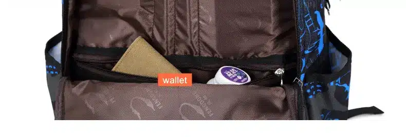 FengDong waterproof oxford fabric boys school bags backpack for teenagers pencil case blue book bag boy one shoulder schoolbag 17
