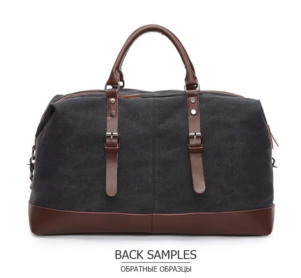 MARKROYAL Canvas Leather Men Travel Bags Carry on Luggage Bags Men Duffel Bags Travel Tote Large Weekend Bag Overnight 24