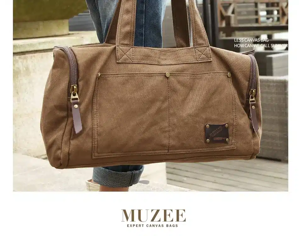 Muzee Travel Bag Large Capacity Men Hand Luggage Travel Duffle Bags Canvas Weekend Bags Multifunctional Travel Bags 12