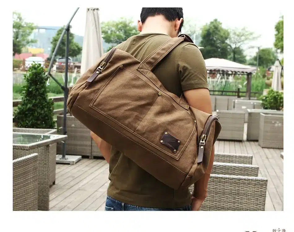 Muzee Travel Bag Large Capacity Men Hand Luggage Travel Duffle Bags Canvas Weekend Bags Multifunctional Travel Bags 13