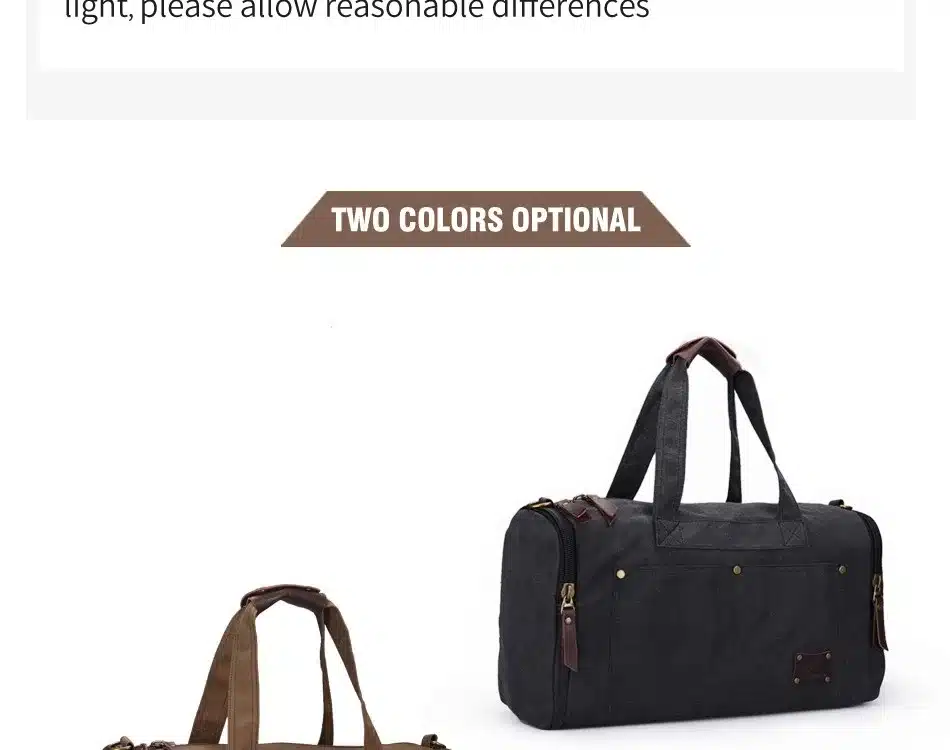 Muzee Travel Bag Large Capacity Men Hand Luggage Travel Duffle Bags Canvas Weekend Bags Multifunctional Travel Bags 16