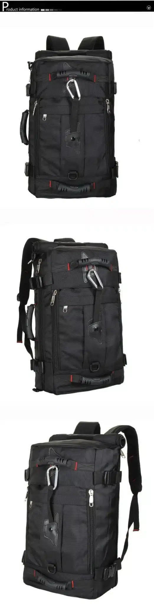 MAGIC UNION Men's Travel Bags Fashion Men Backpacks Men's Multi-purpose Travel Backpack Multifunction Shoulder Bag 9