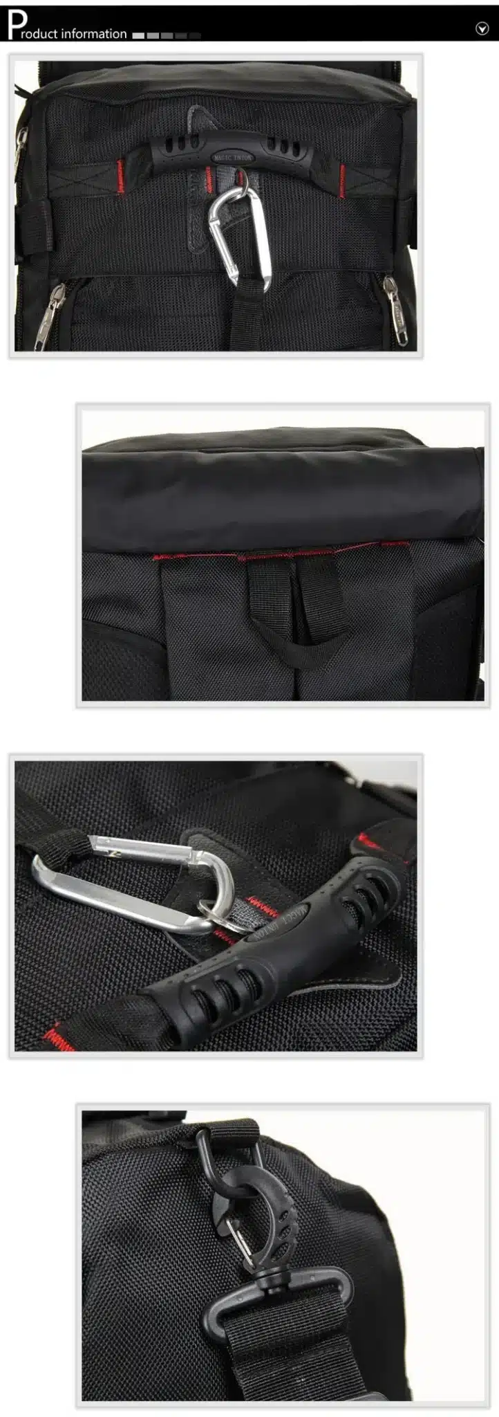 MAGIC UNION Men's Travel Bags Fashion Men Backpacks Men's Multi-purpose Travel Backpack Multifunction Shoulder Bag 14