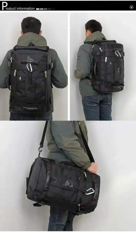MAGIC UNION Men's Travel Bags Fashion Men Backpacks Men's Multi-purpose Travel Backpack Multifunction Shoulder Bag 15