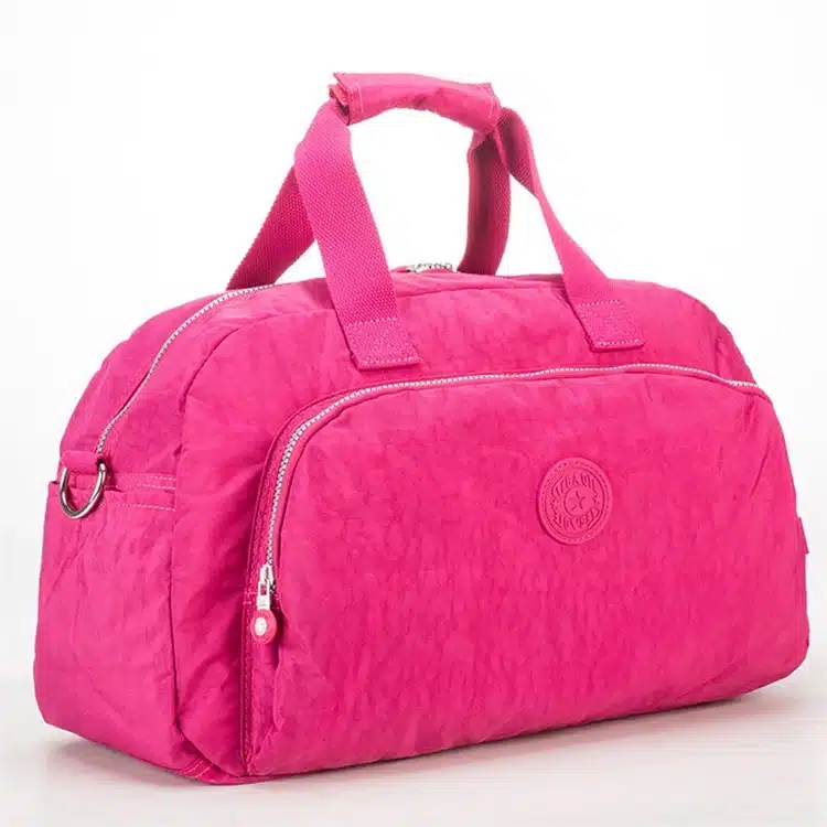 Men Waterproof Nylon Business Trip Short Travel Bags Women Organizer Duffel Tote Bag Ladies Solid Weekend Bag Luggage Package 13