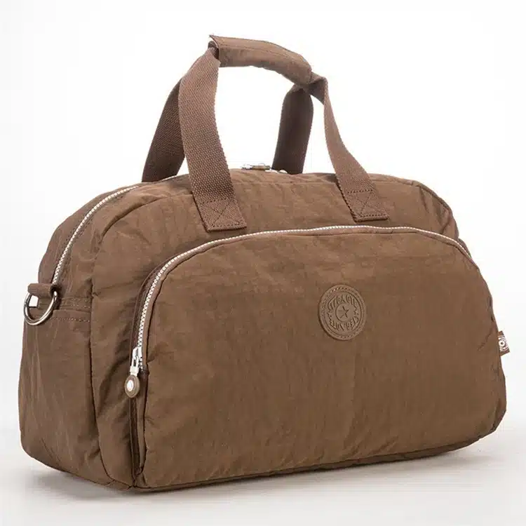 Men Waterproof Nylon Business Trip Short Travel Bags Women Organizer Duffel Tote Bag Ladies Solid Weekend Bag Luggage Package 15