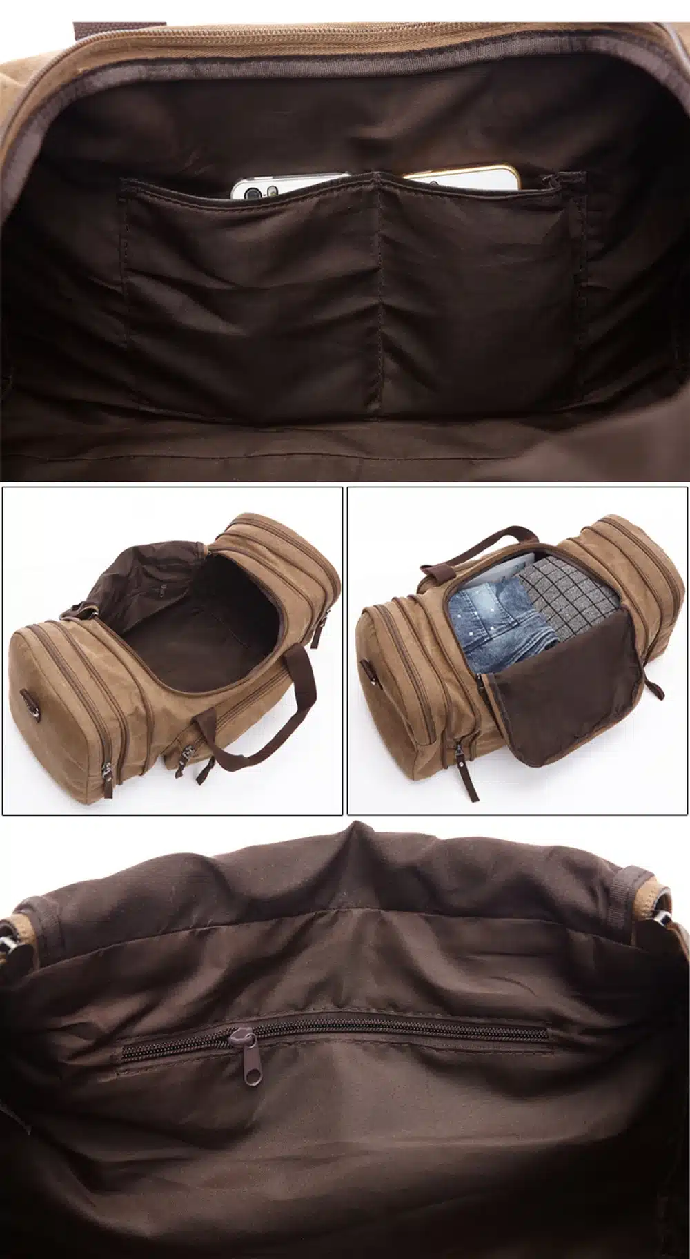 MARKROYAL Canvas Men Travel Bags Carry on Luggage Bags Men Duffel Bag Travel Tote Large Weekend Bag Overnight high Capacity 16