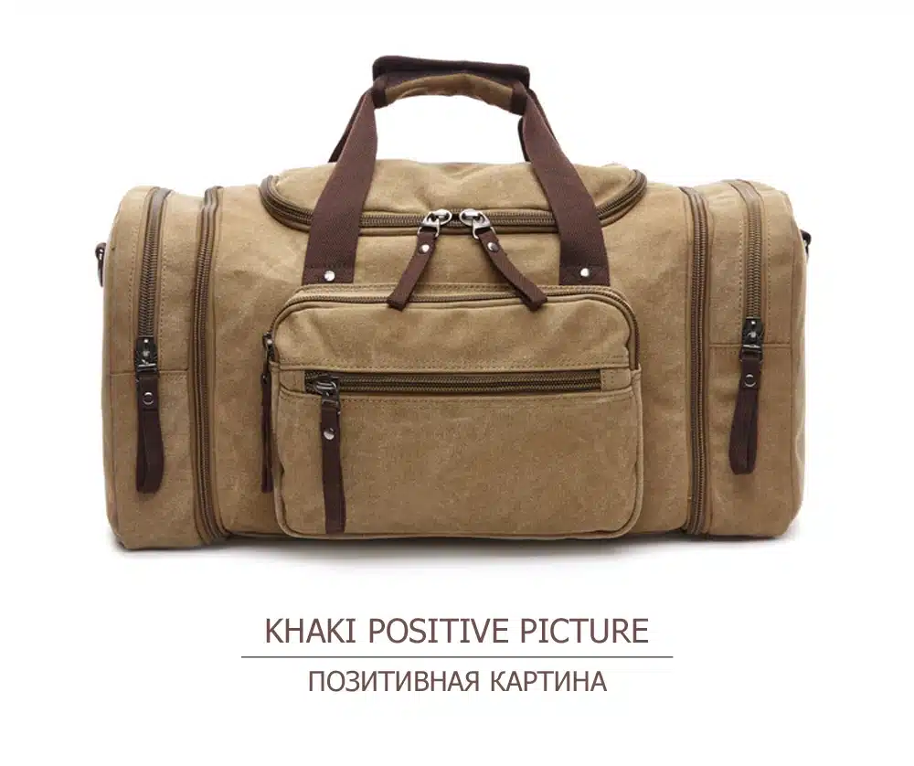 MARKROYAL Canvas Men Travel Bags Carry on Luggage Bags Men Duffel Bag Travel Tote Large Weekend Bag Overnight high Capacity 24