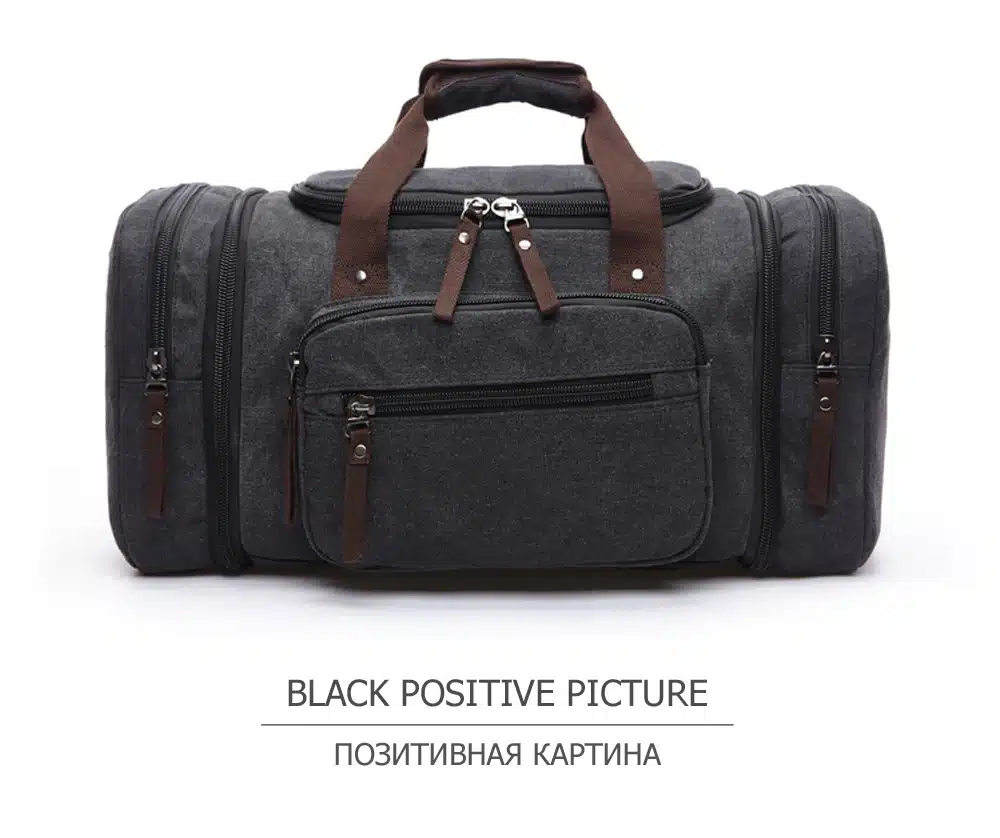 MARKROYAL Canvas Men Travel Bags Carry on Luggage Bags Men Duffel Bag Travel Tote Large Weekend Bag Overnight high Capacity 27