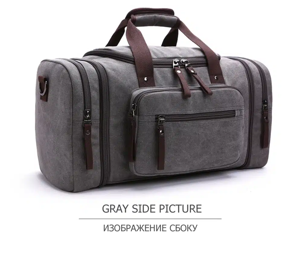 MARKROYAL Canvas Men Travel Bags Carry on Luggage Bags Men Duffel Bag Travel Tote Large Weekend Bag Overnight high Capacity 29