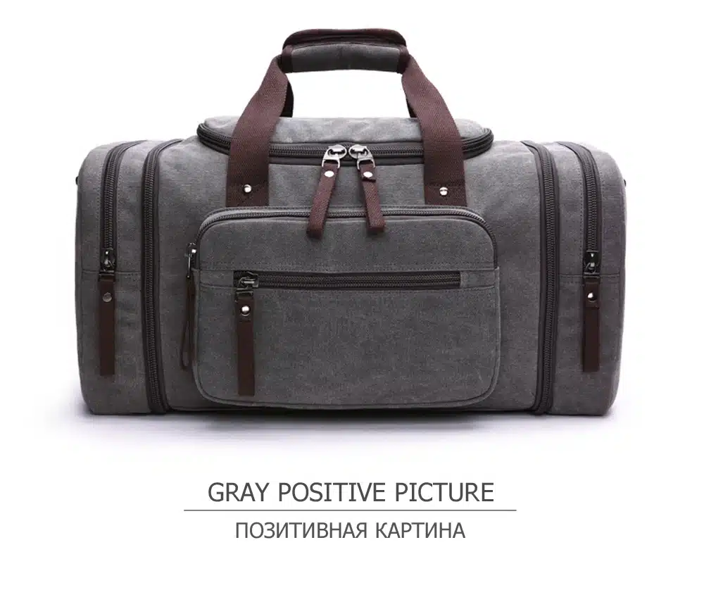 MARKROYAL Canvas Men Travel Bags Carry on Luggage Bags Men Duffel Bag Travel Tote Large Weekend Bag Overnight high Capacity 30