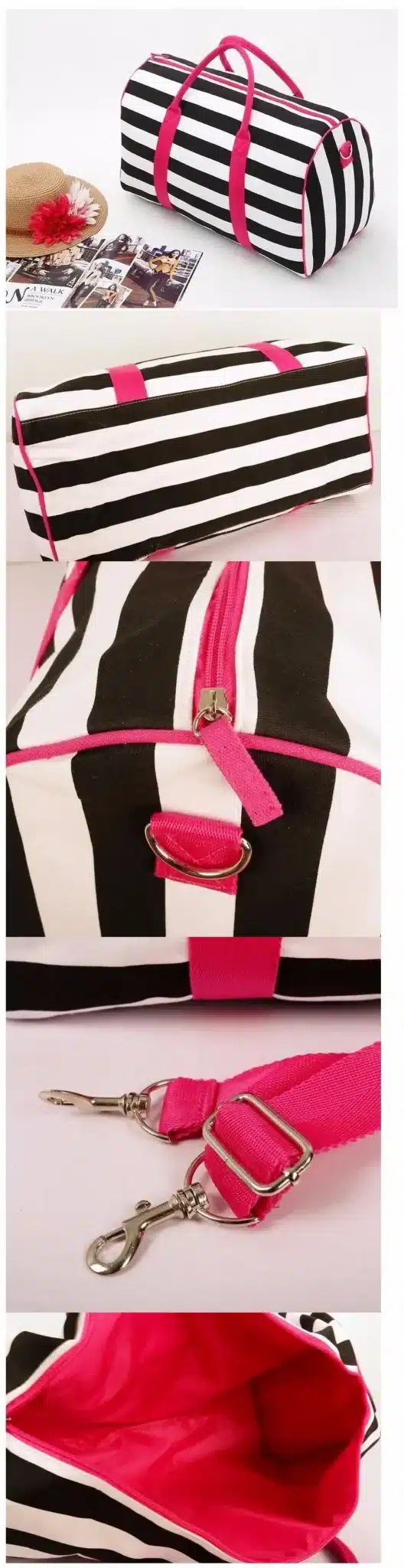 2017 women famous brands canvas handbags cross body bag women messenger bags victoria stripe beach bag travel bags 2
