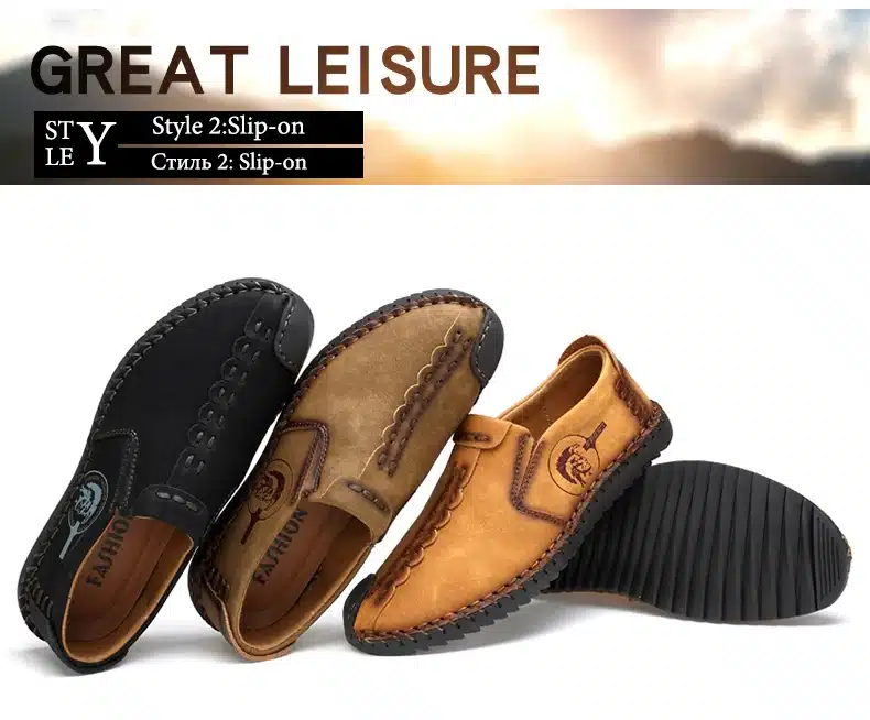 2017 New Comfortable Casual Shoes Loafers Men Shoes Quality Split Leather Shoes Men Flats Hot Sale Moccasins Shoes 15
