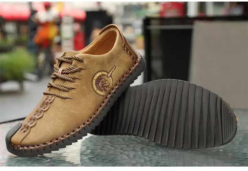 2017 New Comfortable Casual Shoes Loafers Men Shoes Quality Split Leather Shoes Men Flats Hot Sale Moccasins Shoes 22