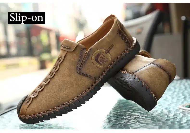 2017 New Comfortable Casual Shoes Loafers Men Shoes Quality Split Leather Shoes Men Flats Hot Sale Moccasins Shoes 23