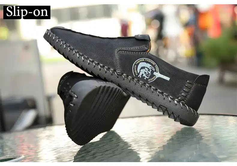 2017 New Comfortable Casual Shoes Loafers Men Shoes Quality Split Leather Shoes Men Flats Hot Sale Moccasins Shoes 26