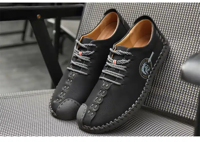 2017 New Comfortable Casual Shoes Loafers Men Shoes Quality Split Leather Shoes Men Flats Hot Sale Moccasins Shoes 25