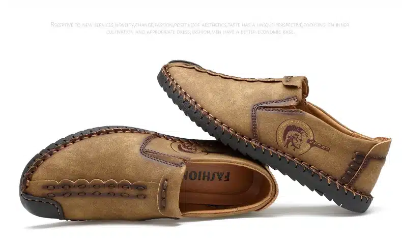 2017 New Comfortable Casual Shoes Loafers Men Shoes Quality Split Leather Shoes Men Flats Hot Sale Moccasins Shoes 33