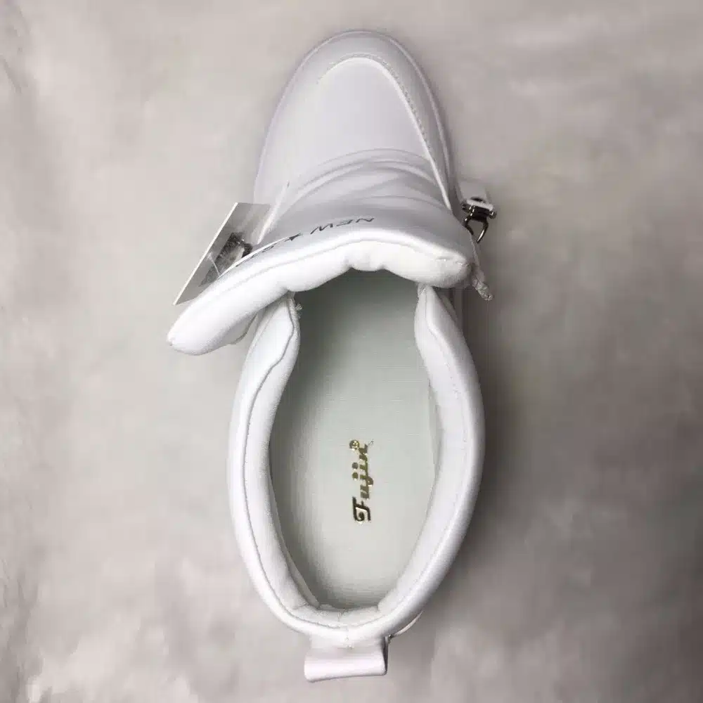 Fujin 2017 summer autumn platform wedge heel boots Women Shoes with increased platform sole female fashion casual zip botas 3