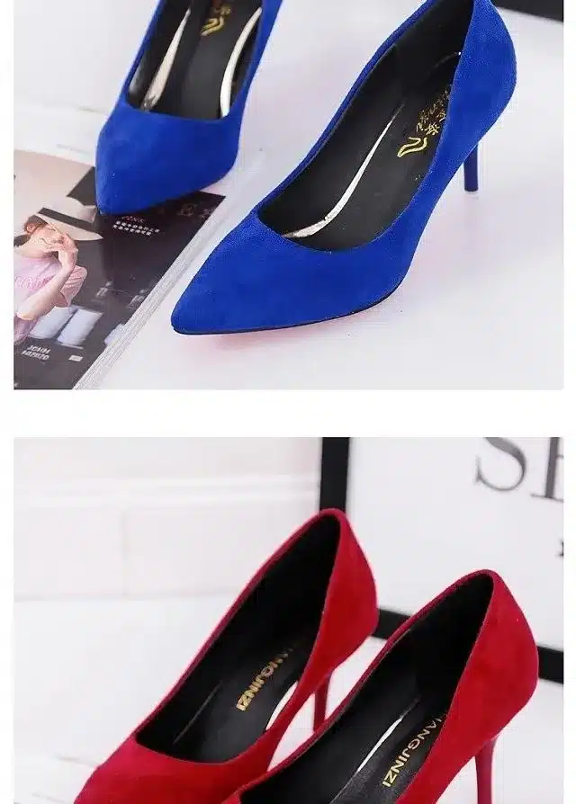 Shuangxi.jsd 2017 Summer Shoes Woman High Heels Brand Fashion Suede Fine With Variety Of High-heeled 5cm Women Shoes 34-42 11