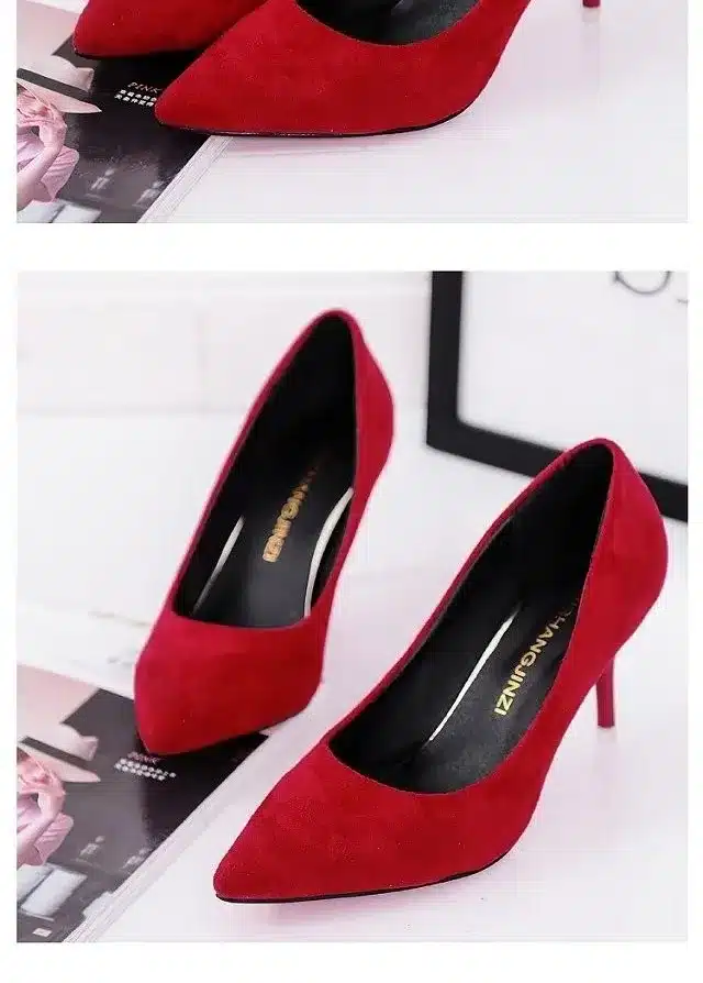Shuangxi.jsd 2017 Summer Shoes Woman High Heels Brand Fashion Suede Fine With Variety Of High-heeled 5cm Women Shoes 34-42 12