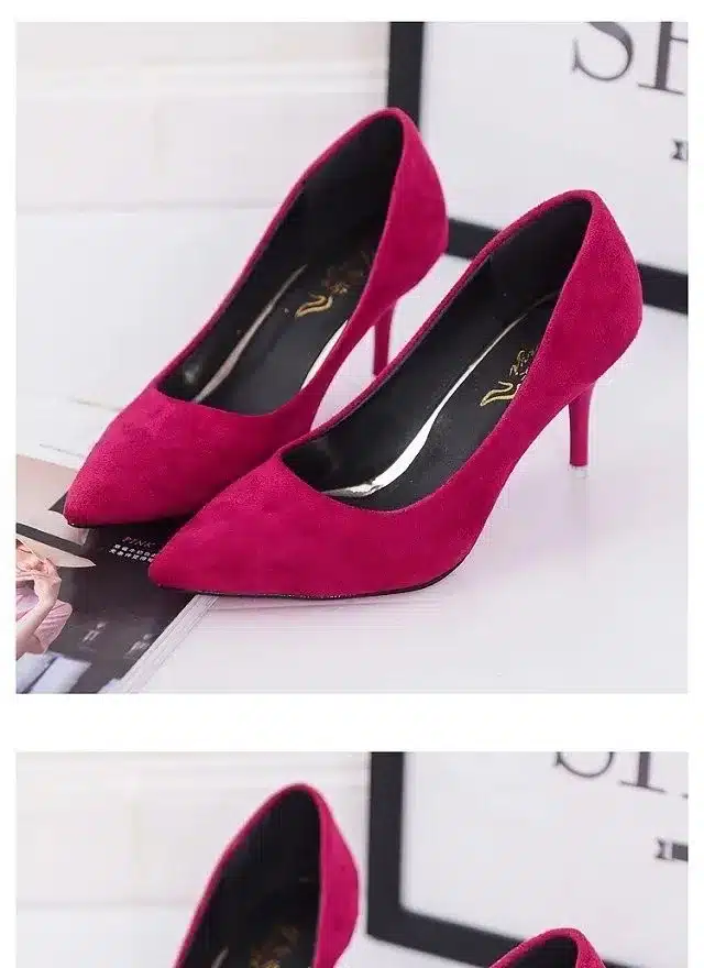 Shuangxi.jsd 2017 Summer Shoes Woman High Heels Brand Fashion Suede Fine With Variety Of High-heeled 5cm Women Shoes 34-42 16