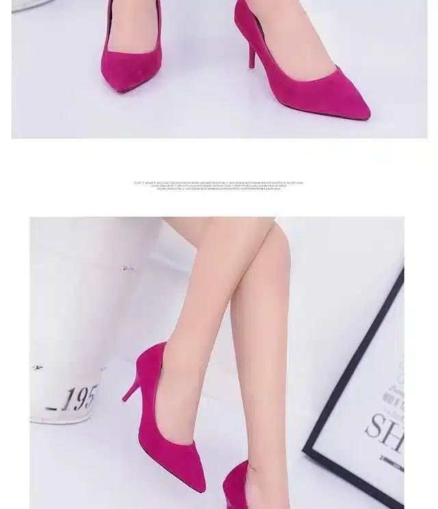 Shuangxi.jsd 2017 Summer Shoes Woman High Heels Brand Fashion Suede Fine With Variety Of High-heeled 5cm Women Shoes 34-42 40