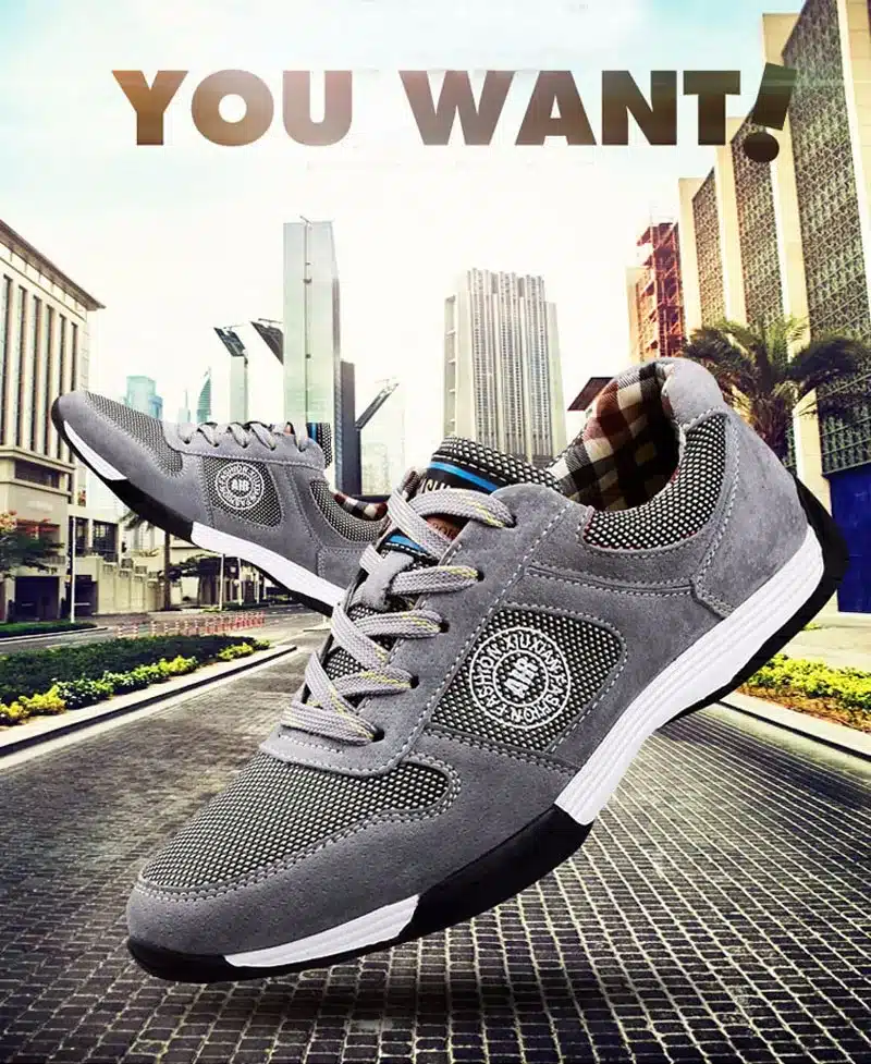 Genuine Leather with Mesh Men Casual Shoes, New Arrival Leather Men Shoes, High Quality Outdoor Shoes Men Zapatos Hombre 12
