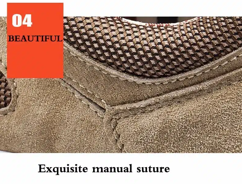 Genuine Leather with Mesh Men Casual Shoes, New Arrival Leather Men Shoes, High Quality Outdoor Shoes Men Zapatos Hombre 23