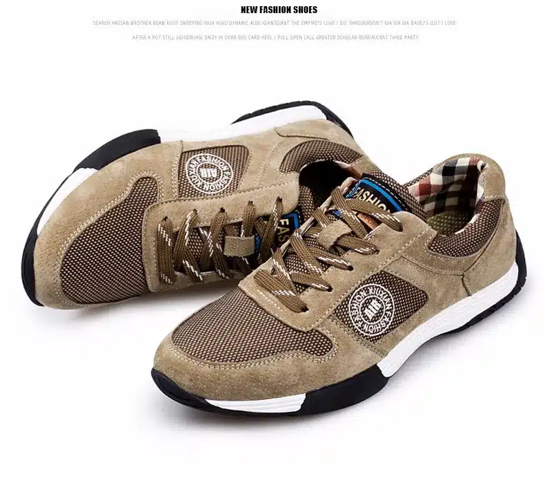 Genuine Leather with Mesh Men Casual Shoes, New Arrival Leather Men Shoes, High Quality Outdoor Shoes Men Zapatos Hombre 26