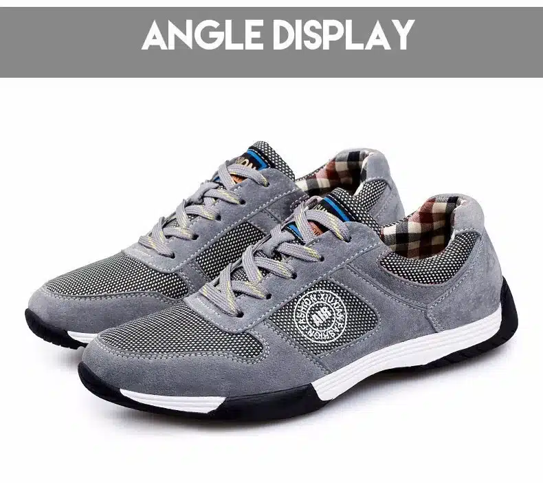Genuine Leather with Mesh Men Casual Shoes, New Arrival Leather Men Shoes, High Quality Outdoor Shoes Men Zapatos Hombre 27