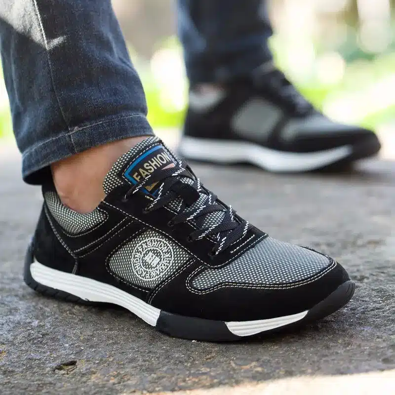 Genuine Leather with Mesh Men Casual Shoes, New Arrival Leather Men Shoes, High Quality Outdoor Shoes Men Zapatos Hombre 37