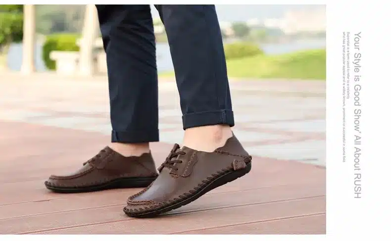 Men Leather Shoes Casual 2017 Autumn Fashion Shoes For Men Designer Shoes Casual Breathable Big Size Mens Shoes Comfort Loafers 21