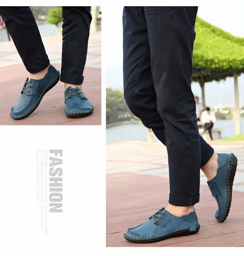 Men Leather Shoes Casual 2017 Autumn Fashion Shoes For Men Designer Shoes Casual Breathable Big Size Mens Shoes Comfort Loafers 22