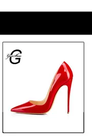 Brand Shoes Woman High Heels Pumps Red High Heels 12CM Women Shoes High Heels Wedding Shoes Pumps Black Nude Shoes Heels 27