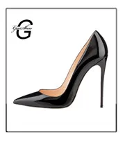 Brand Shoes Woman High Heels Pumps Red High Heels 12CM Women Shoes High Heels Wedding Shoes Pumps Black Nude Shoes Heels 33