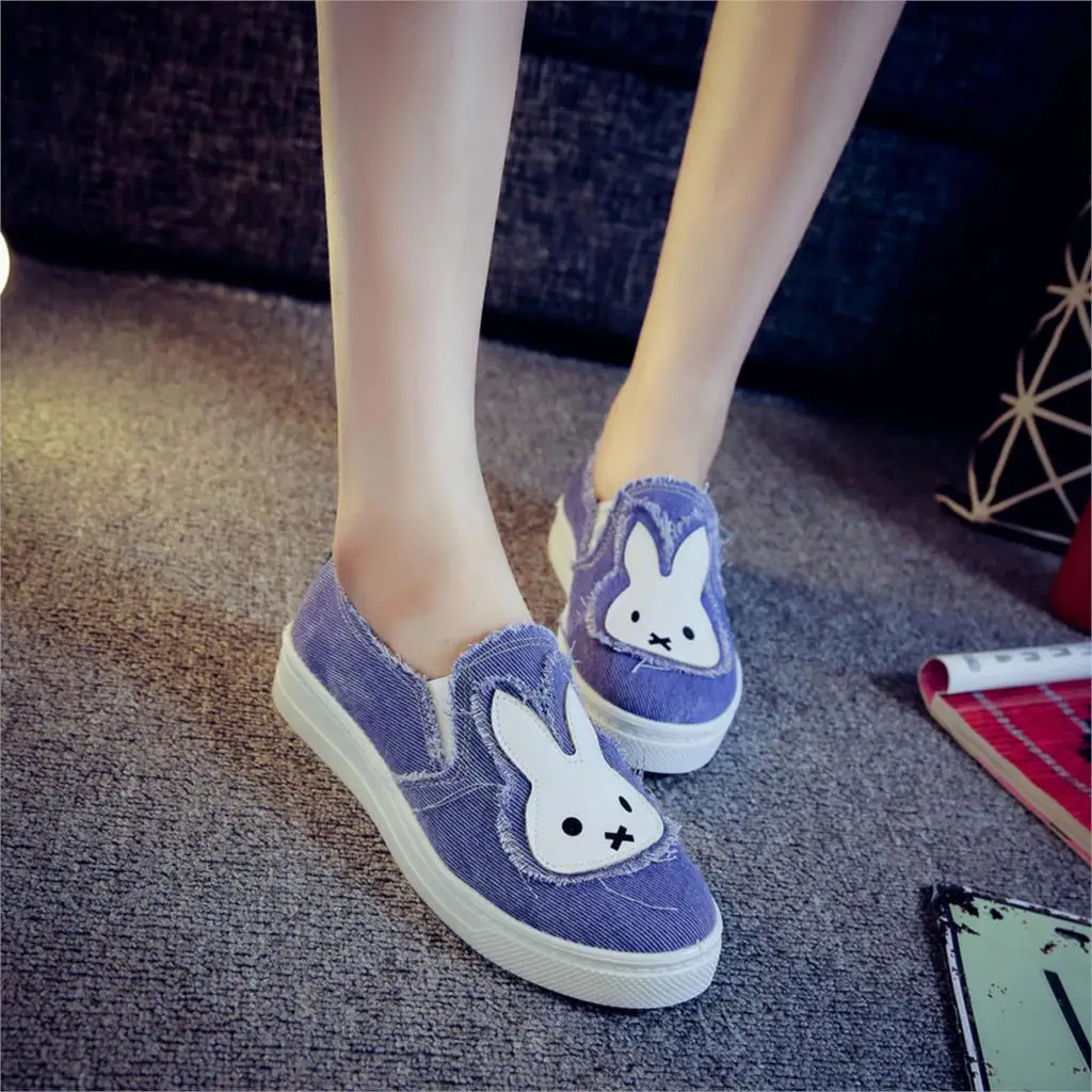 High Quality Women's Jeans Shoes flats Fashion Casual Denim Shoes Soft Soles Students Canvas Shoes Breathable Orientpostmark 2