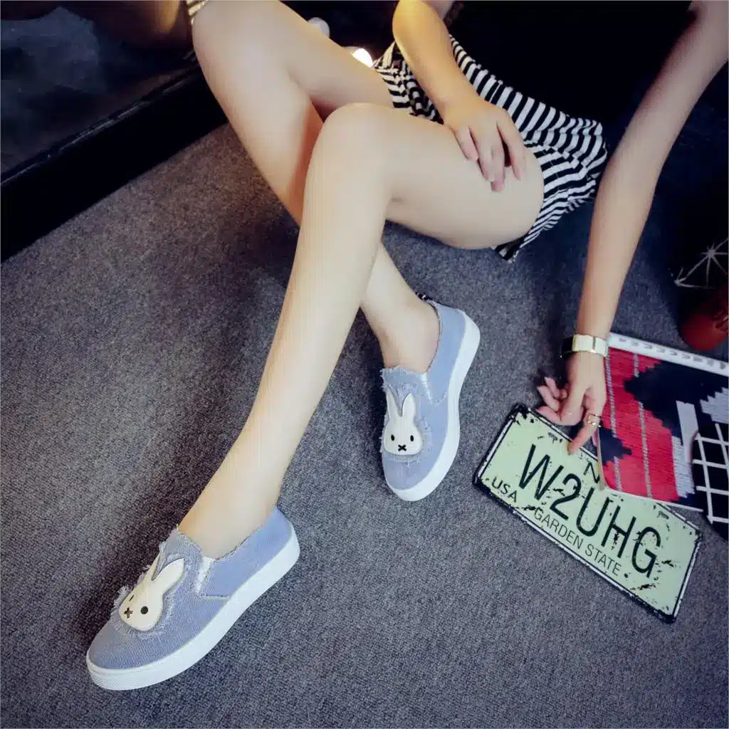 High Quality Women's Jeans Shoes flats Fashion Casual Denim Shoes Soft Soles Students Canvas Shoes Breathable Orientpostmark 7