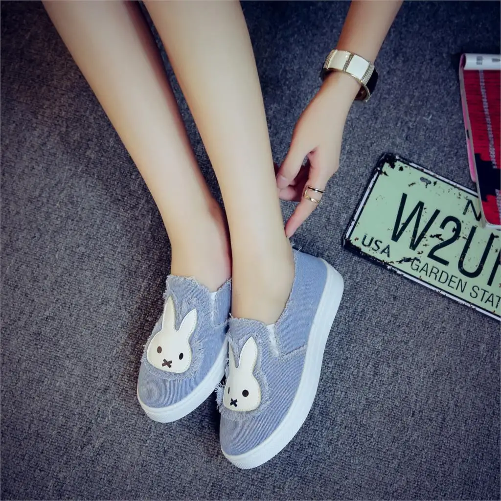 High Quality Women's Jeans Shoes flats Fashion Casual Denim Shoes Soft Soles Students Canvas Shoes Breathable Orientpostmark 8